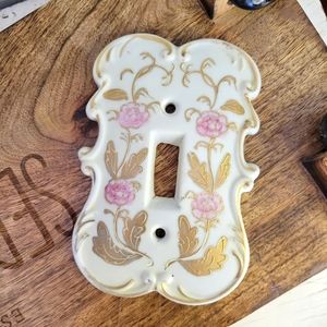 Porcelain Gilded Switch Plate Victorian Original Arnart Creation Japan 7125